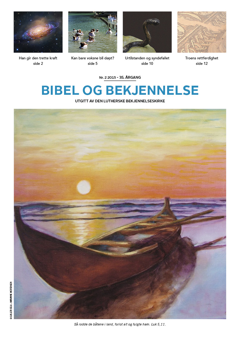 Bibel og bekjennelse 2-2015 (forside)